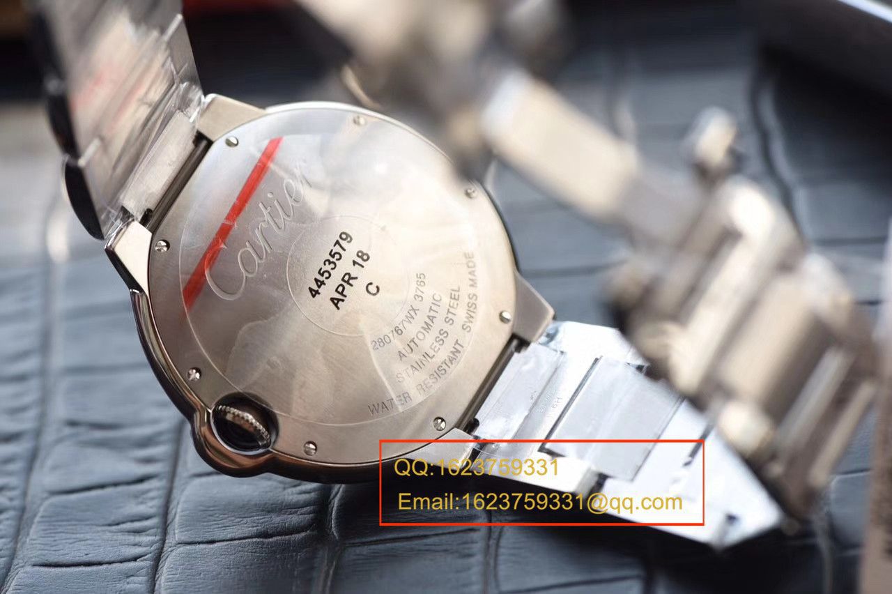  Video analysis V6 Factory 官网V7版本 top 复刻高仿手表 Cartier  蓝气球42毫米男装W69012Z4多少钱 / K273