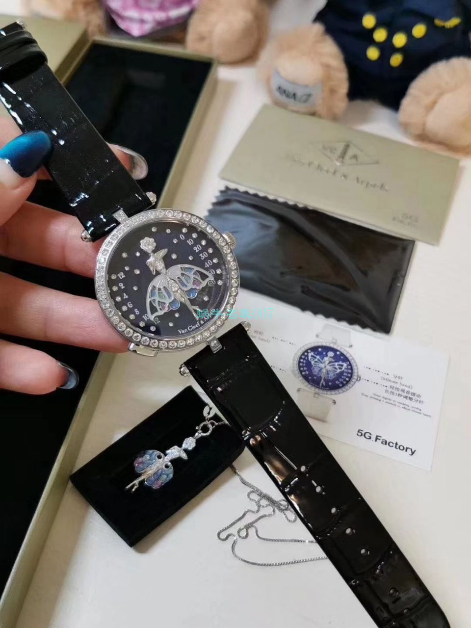 5G Factory 超A高仿梵克雅宝诗意复杂功能系列VCARO8PM00女士 wrist watch  / VCA07