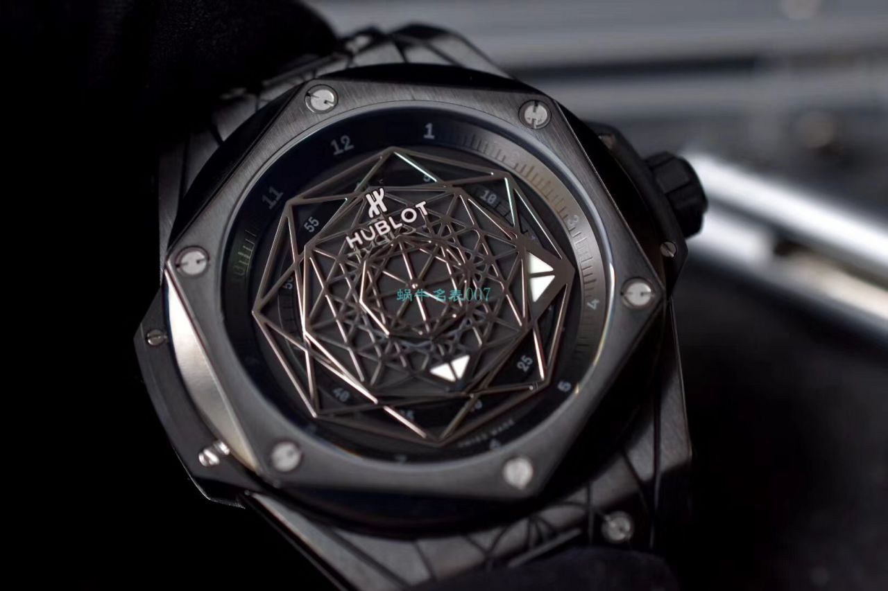 WWF Factory  top 复刻手表 hublot  big bang SANG BLEU刺青415.CX.1112.VR.MXM18 wrist watch  / YB083