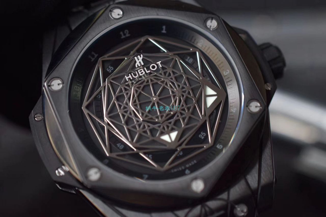 WWF Factory  top 复刻手表 hublot  big bang SANG BLEU刺青415.CX.1112.VR.MXM18 wrist watch  / YB083