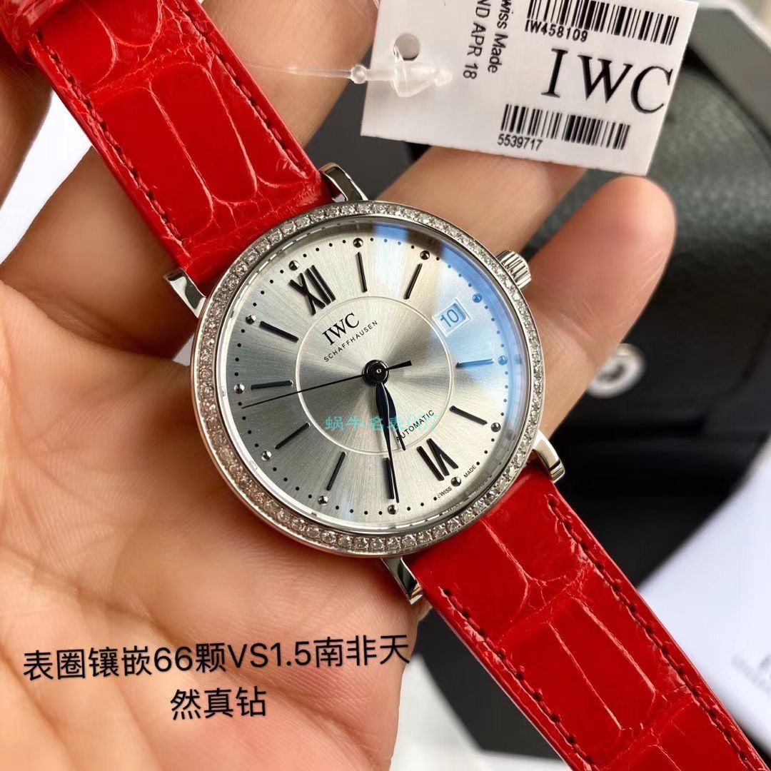 原单真钻IWC女表 IWC 柏涛菲诺系列IW458109 wrist watch  / WG527