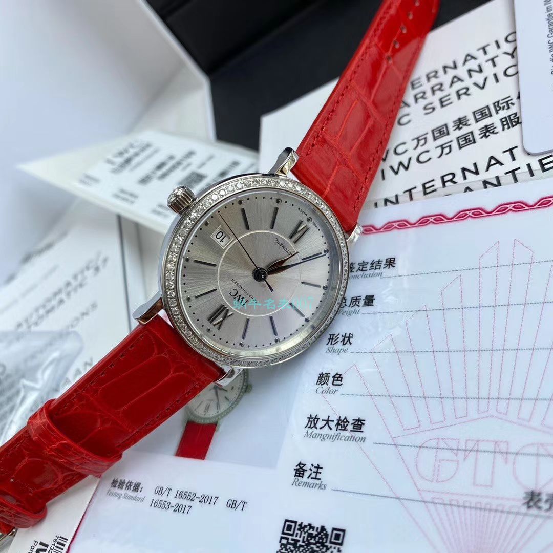 原单真钻IWC女表 IWC 柏涛菲诺系列IW458109 wrist watch  / WG527