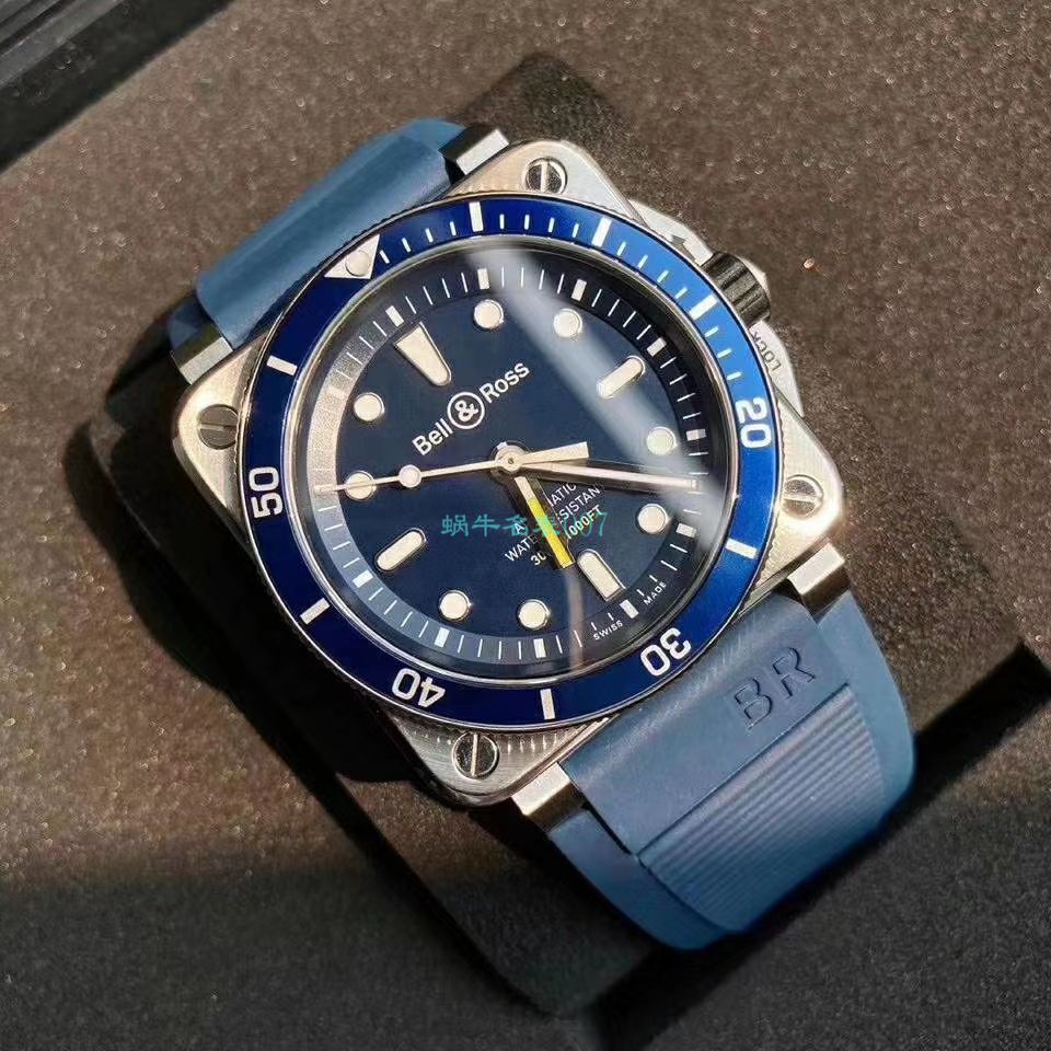  Bell & Ross 原单INSTRUMENTS系列BR0392-D-BU-ST/SRB wrist watch  