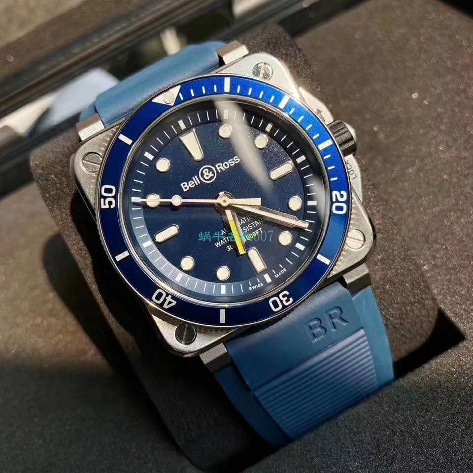  Bell & Ross 原单INSTRUMENTS系列BR0392-D-BU-ST/SRB wrist watch  