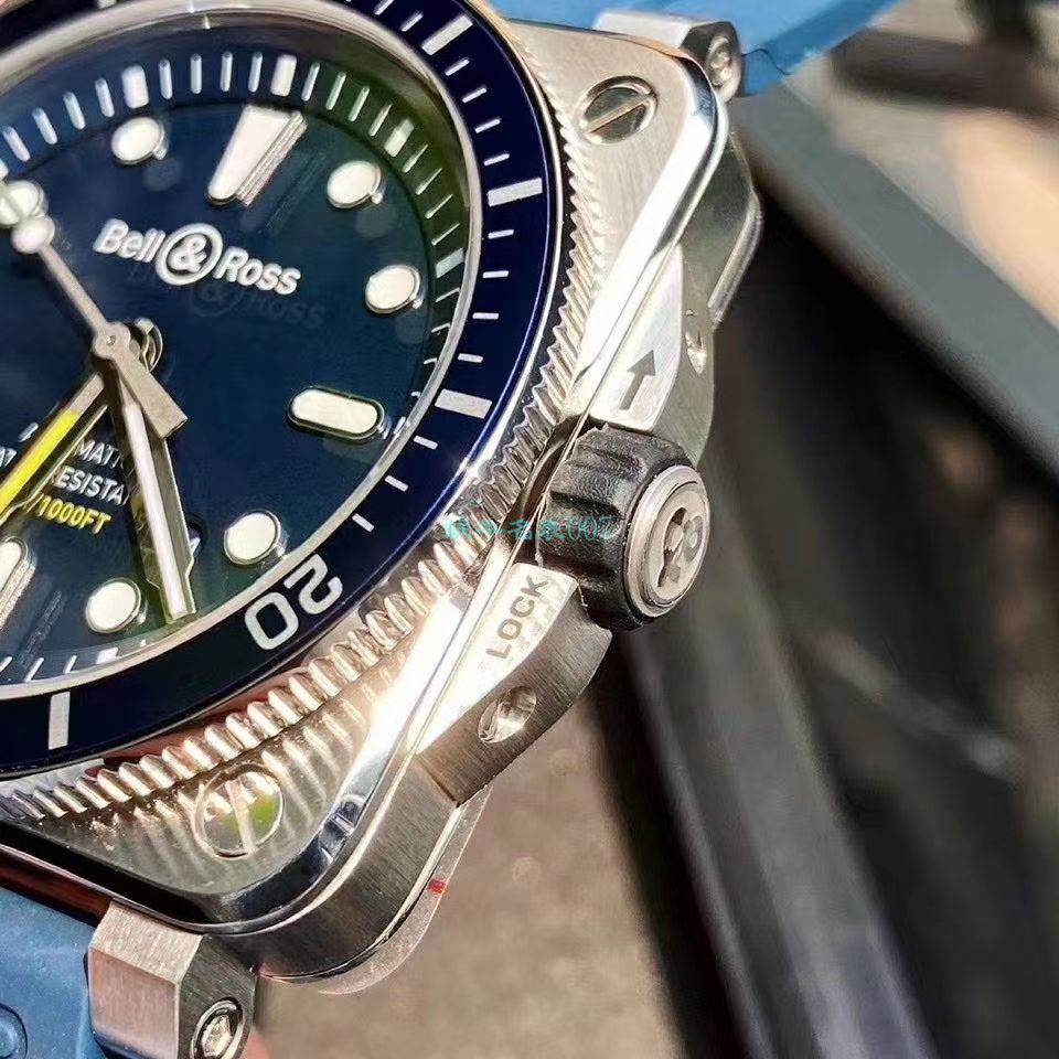  Bell & Ross 原单INSTRUMENTS系列BR0392-D-BU-ST/SRB wrist watch  