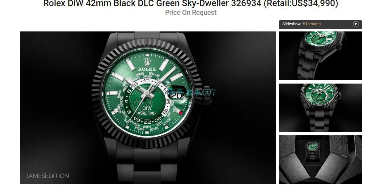 WWF Factory 官网 Rolex 天行者sky Dweller wrist watch DIW团队改装款 / R580