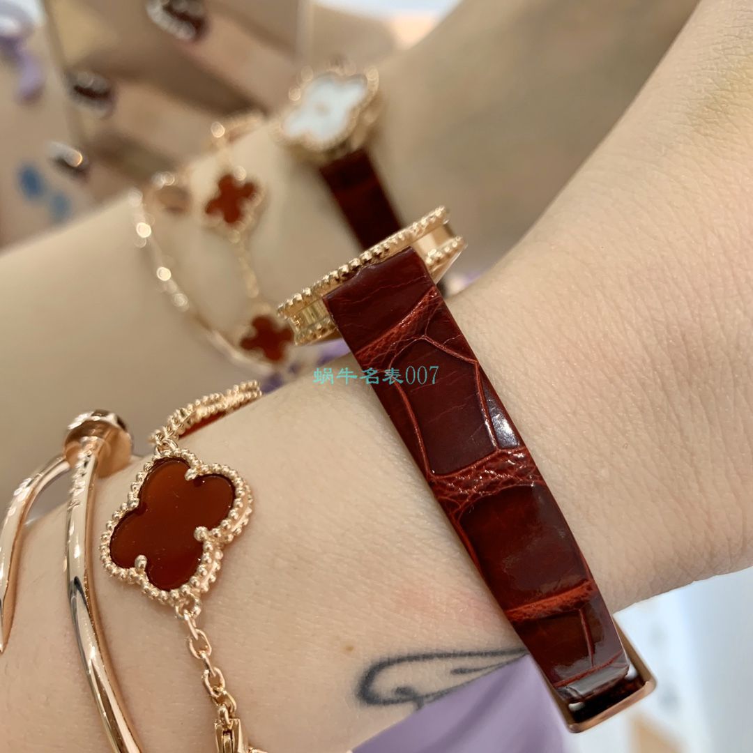 V&A Factory 2020年最新款高仿女表梵克雅宝ALHAMBRA系列VCARO8WT00,VCARO8SF00 wrist watch  / VCA09