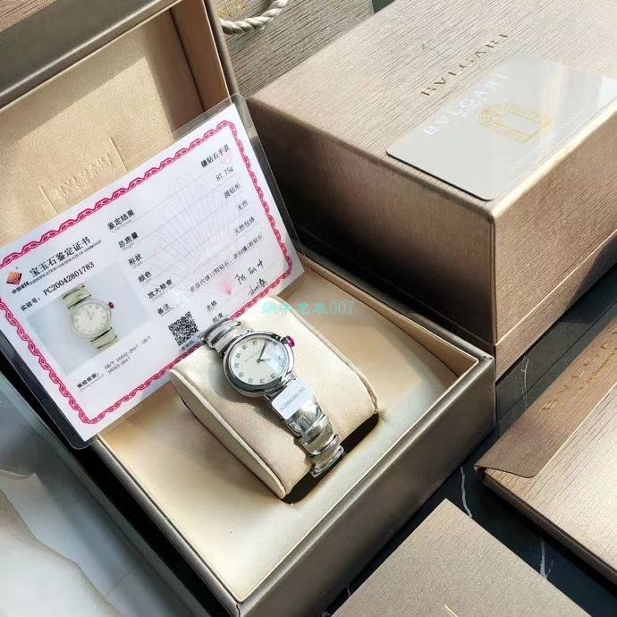 渠道真钻原单 BVLGARI LVCEA系列102196 LU28WSS/12女士 wrist watch  / BG033