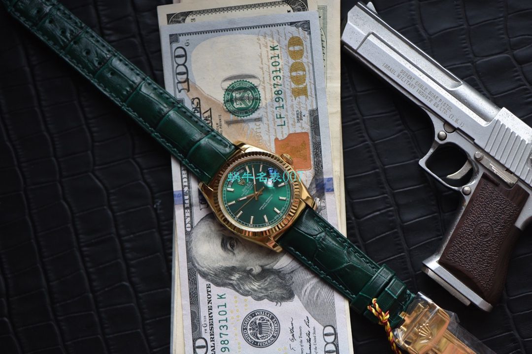  Video analysis 超A高仿手表 Rolex  Day-Date 型系列118138-L(FC)绿盘 wrist watch  / R582