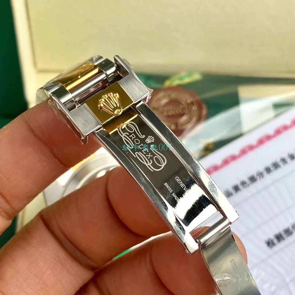 高端 copy customized 包金ETA Movement  Rolex  Submariner 型116613LB-97203 top 复刻高仿 蓝盘 wrist watch (间金蓝水鬼) / R597