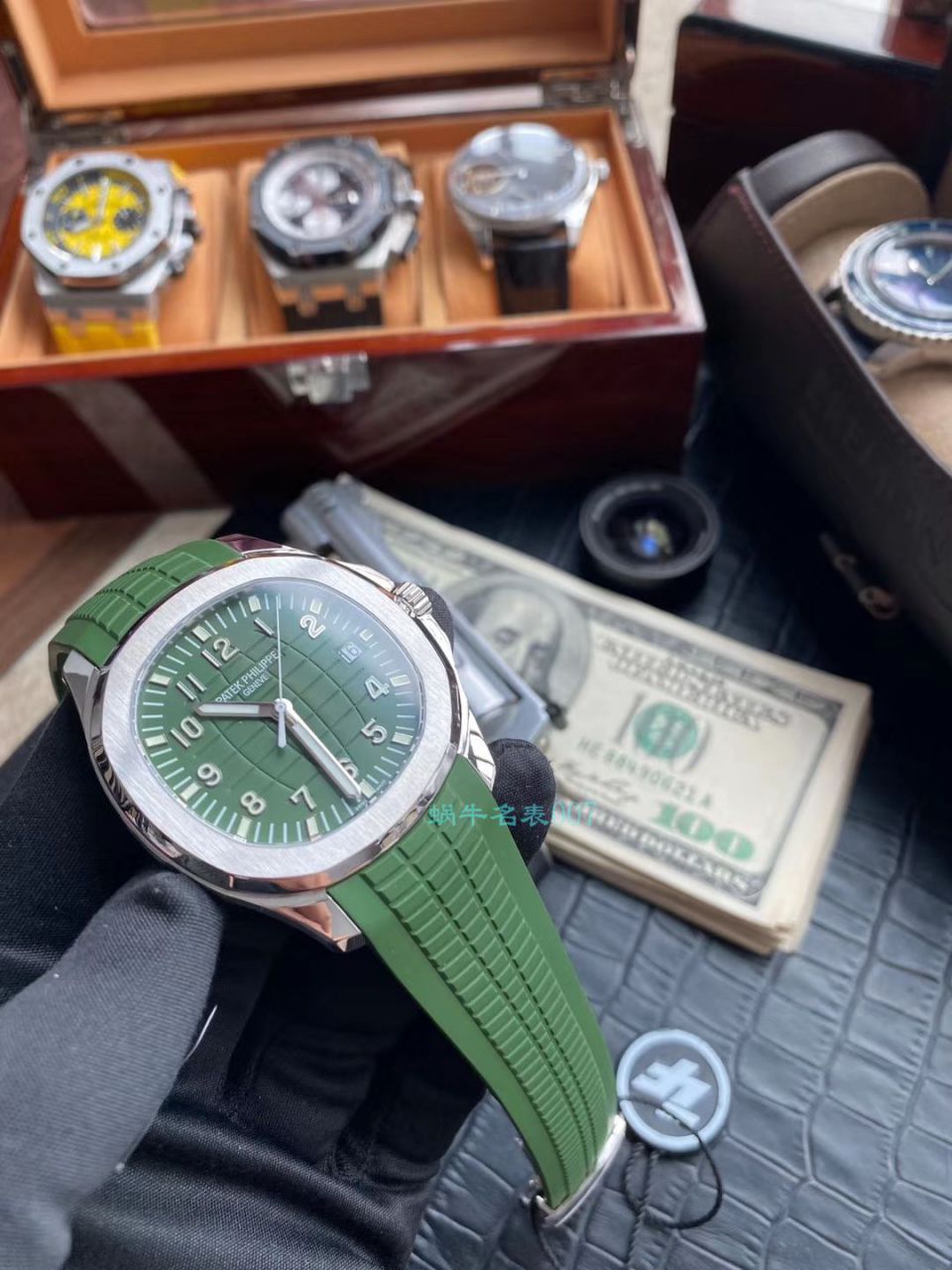 ZF Factory 超A高仿手表 PATEK PHILIPPE 绿面手雷5168G-010 wrist watch  / BD291