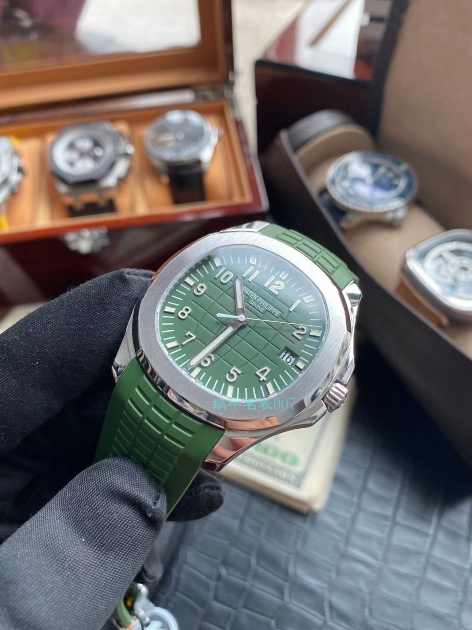 ZF Factory 超A高仿手表 PATEK PHILIPPE 绿面手雷5168G-010 wrist watch  / BD291