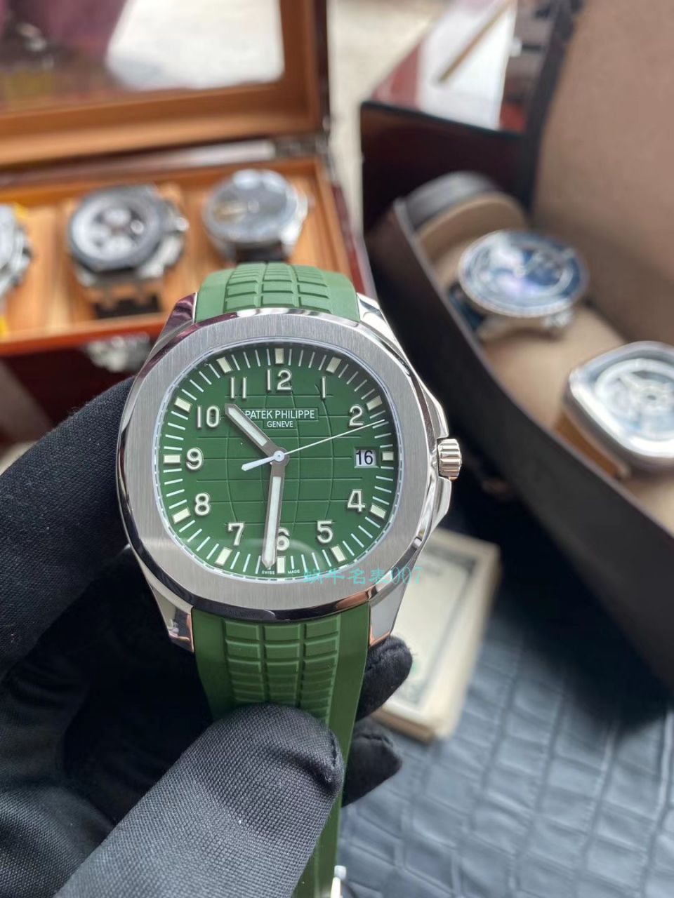 ZF Factory 超A高仿手表 PATEK PHILIPPE 绿面手雷5168G-010 wrist watch  / BD291