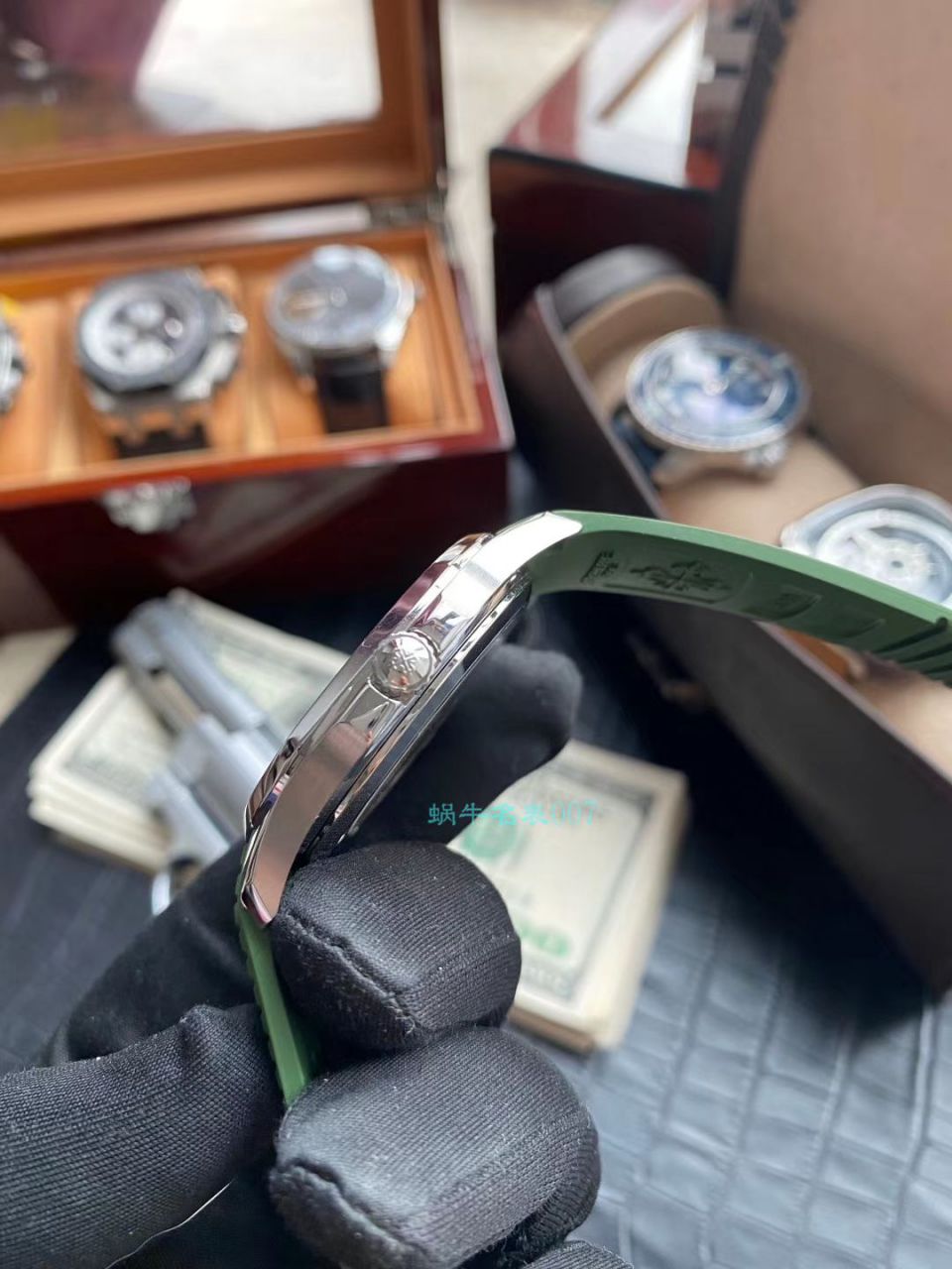 ZF Factory 超A高仿手表 PATEK PHILIPPE 绿面手雷5168G-010 wrist watch  / BD291