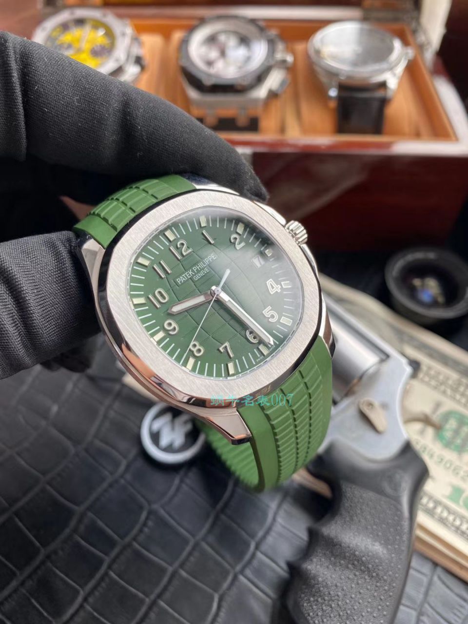 ZF Factory 超A高仿手表 PATEK PHILIPPE 绿面手雷5168G-010 wrist watch  / BD291
