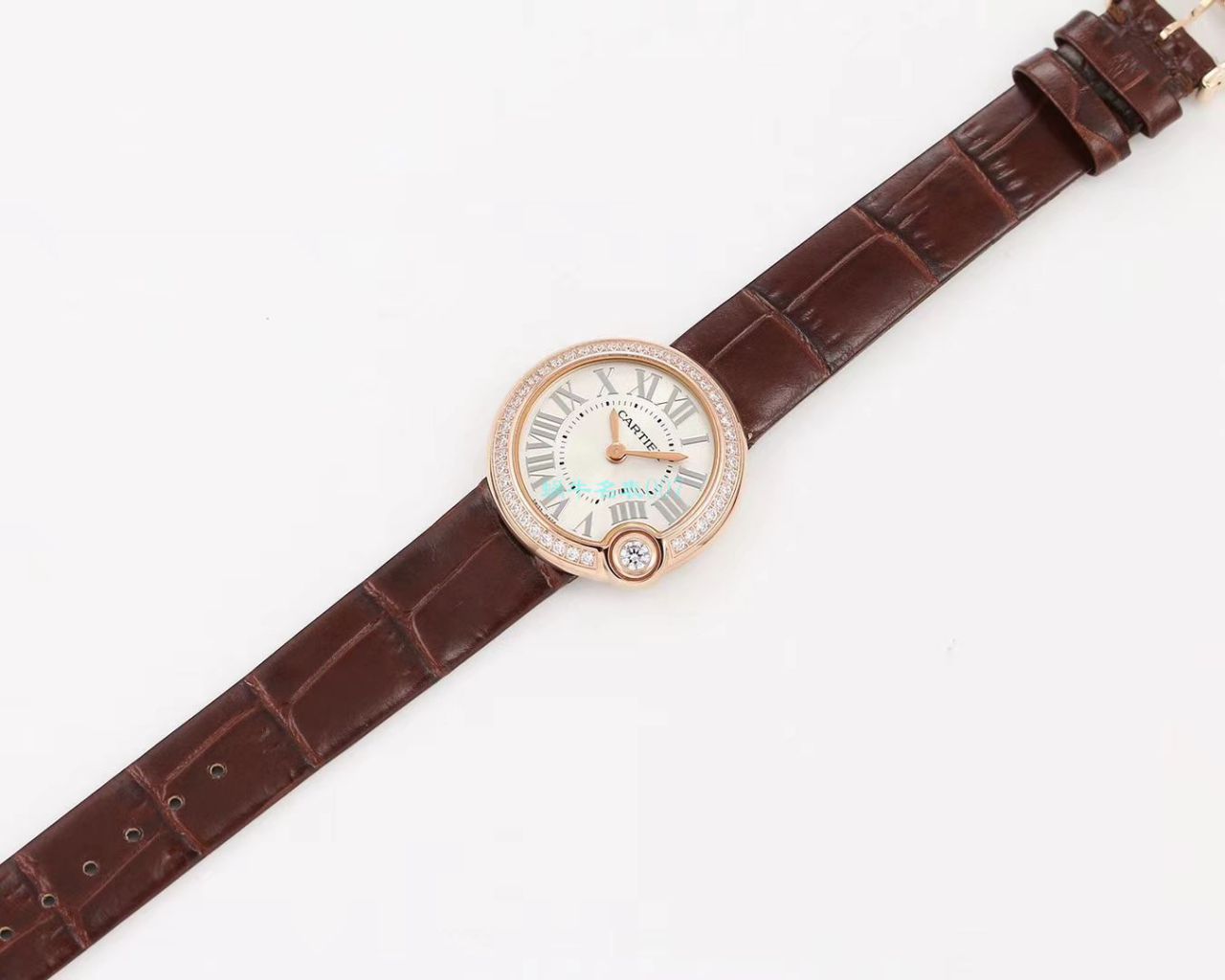 V6 Factory  top 复刻高仿手表 Cartier  告白气球女装30毫米WGBL0005，WJBL0008 wrist watch  / K277