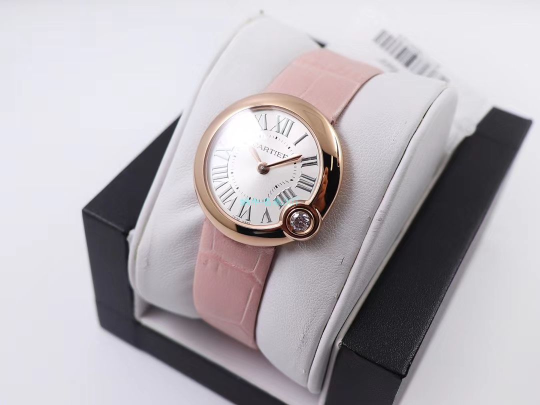 V6 Factory  top 复刻高仿手表 Cartier  告白气球女装30毫米WGBL0005，WJBL0008 wrist watch  / K277