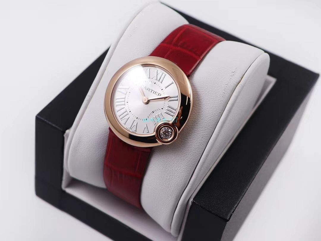 V6 Factory  top 复刻高仿手表 Cartier  告白气球女装30毫米WGBL0005，WJBL0008 wrist watch  / K277