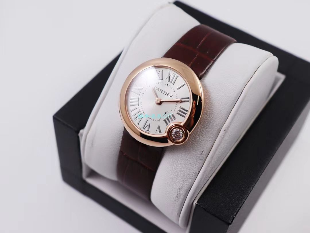 V6 Factory  top 复刻高仿手表 Cartier  告白气球女装30毫米WGBL0005，WJBL0008 wrist watch  / K277