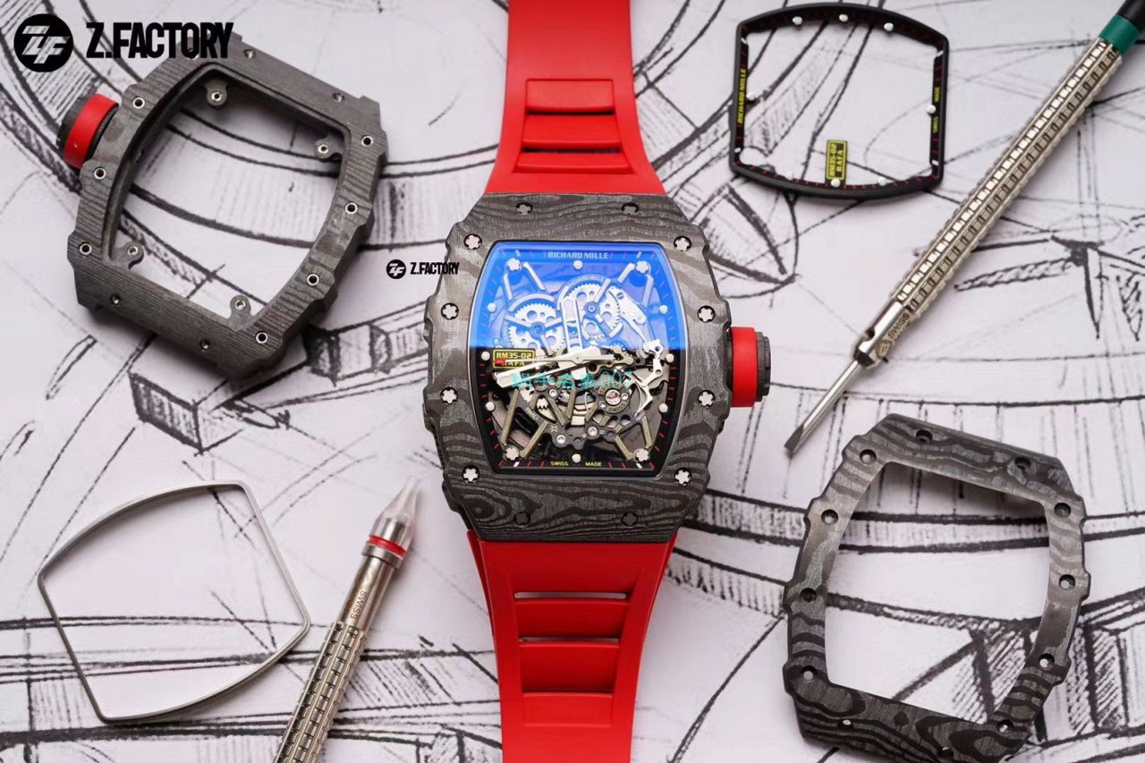 ZF Factory 超A高仿手表RICHARD MILLE RICHARD MILLE RM 35-02 wrist watch  / ZF03502