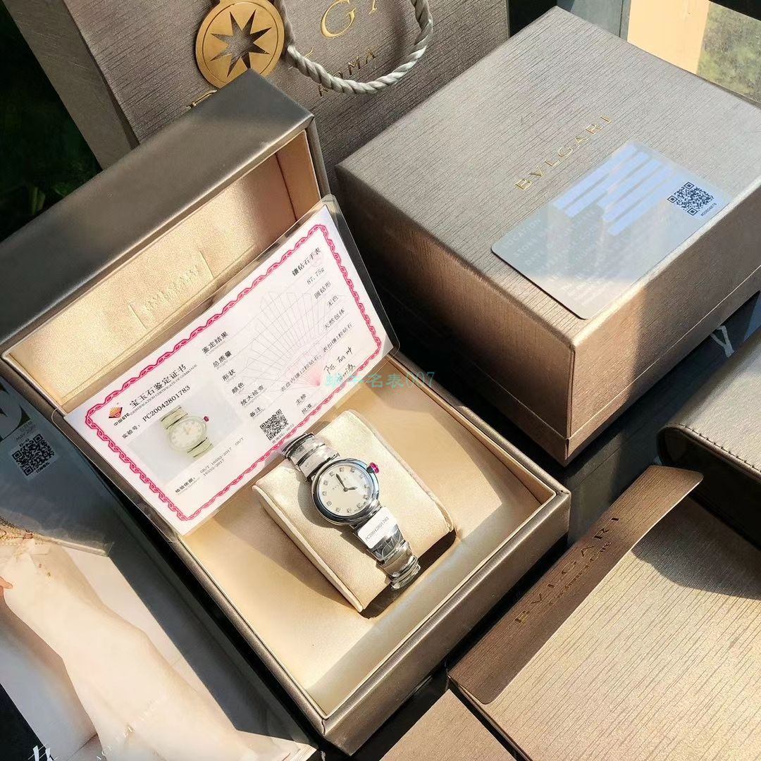 渠道真钻原单 BVLGARI LVCEA系列102196 LU28WSS/12女士 wrist watch  / BG033
