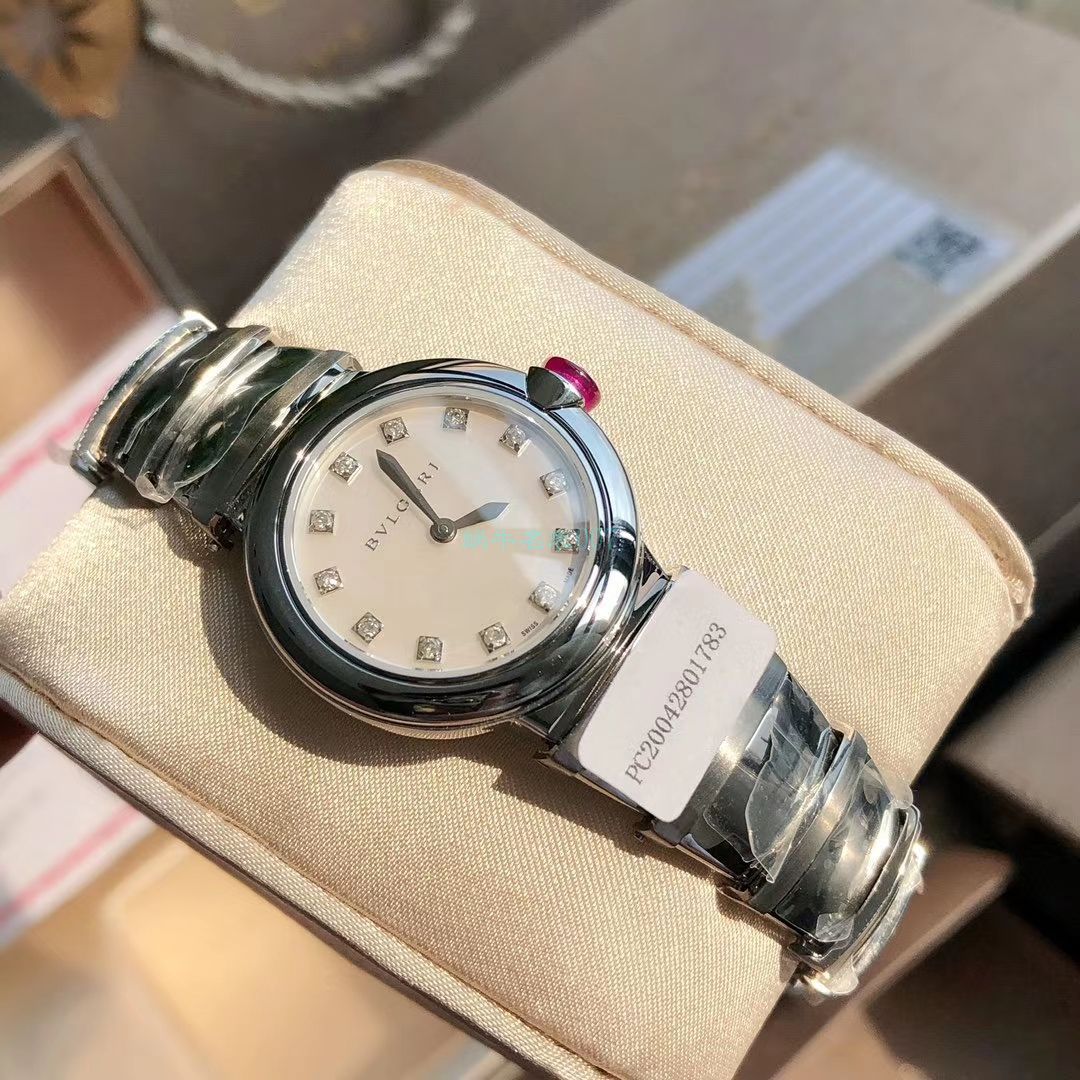 渠道真钻原单 BVLGARI LVCEA系列102196 LU28WSS/12女士 wrist watch  / BG033