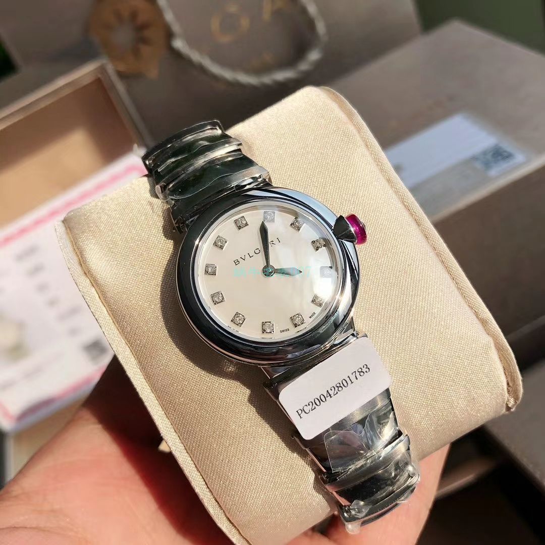 渠道真钻原单 BVLGARI LVCEA系列102196 LU28WSS/12女士 wrist watch  / BG033
