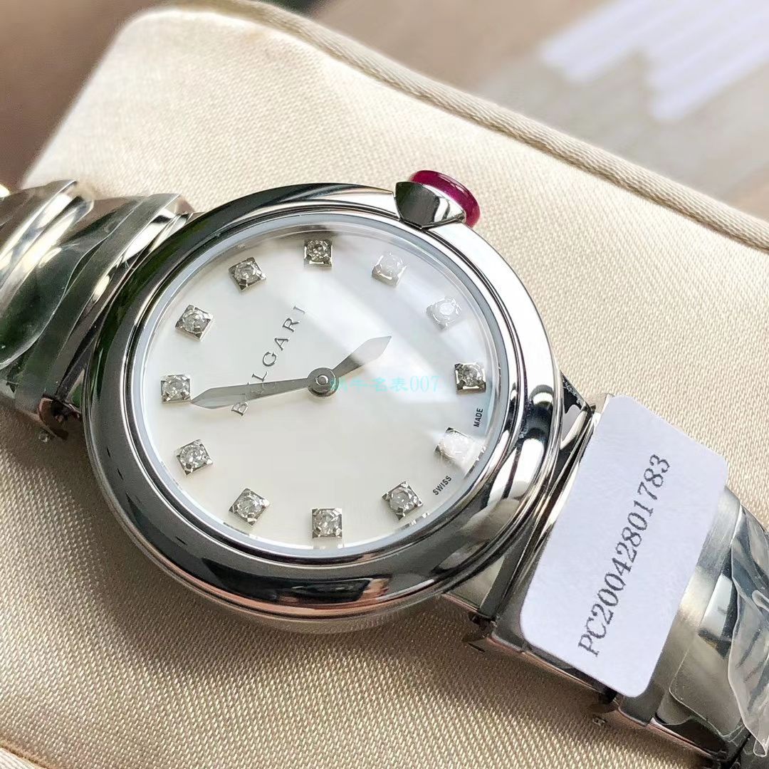 渠道真钻原单 BVLGARI LVCEA系列102196 LU28WSS/12女士 wrist watch  / BG033