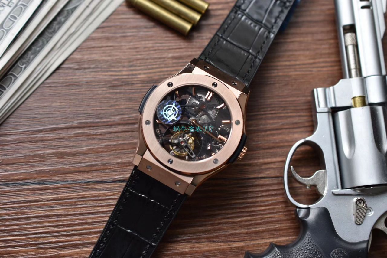 JB Factory  top 复刻高仿 hublot  Tourbillon 经典融合505.OX.0180.LR wrist watch  / YB091