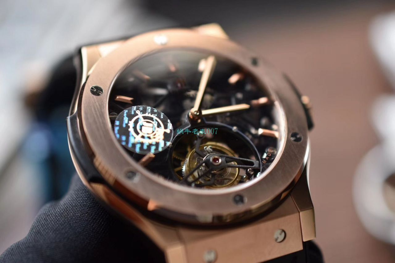 JB Factory  top 复刻高仿 hublot  Tourbillon 经典融合505.OX.0180.LR wrist watch  / YB091