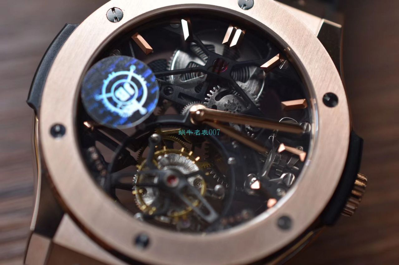 JB Factory  top 复刻高仿 hublot  Tourbillon 经典融合505.OX.0180.LR wrist watch  / YB091