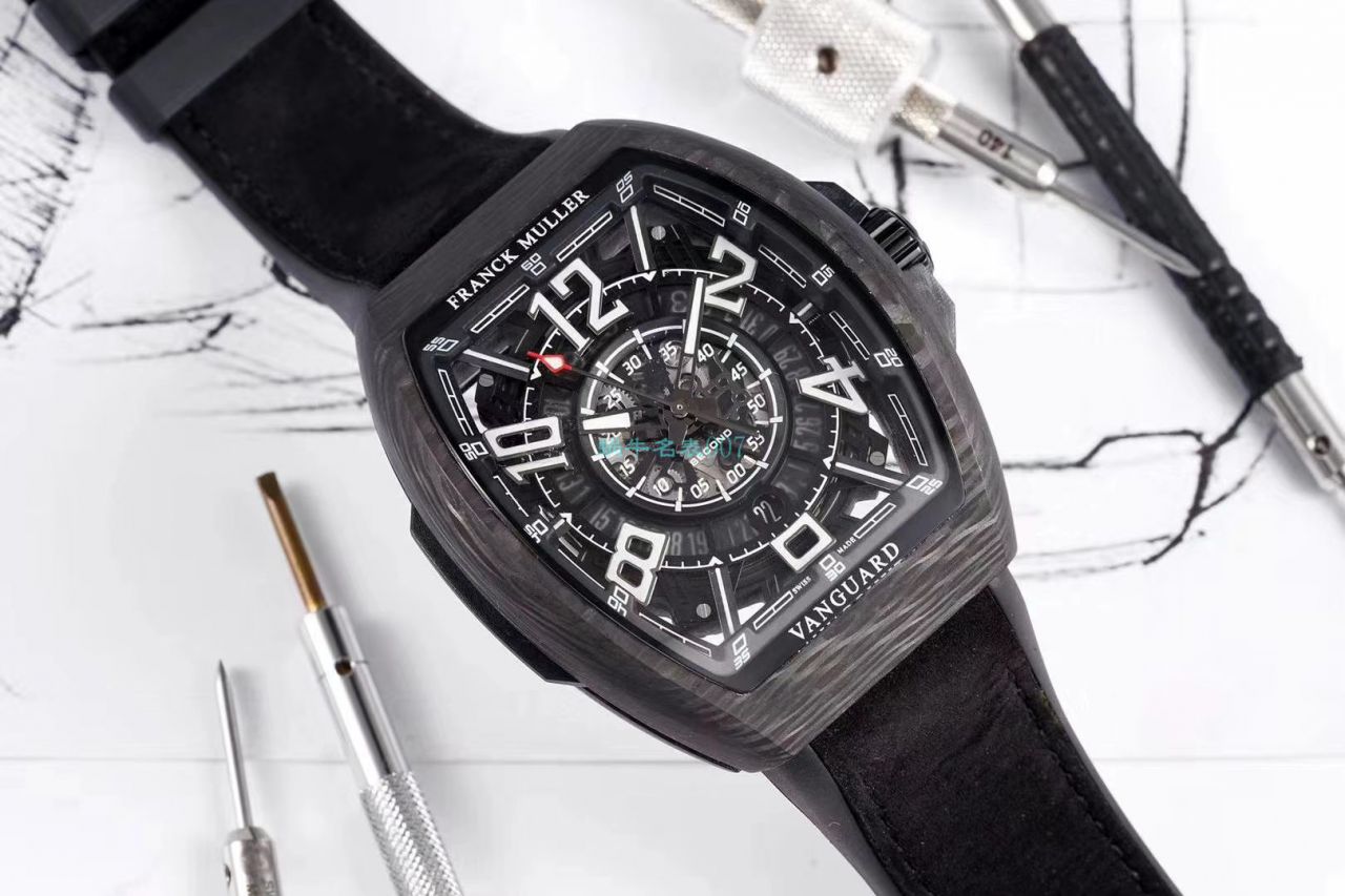 TW Factory 推出复刻高仿Franck Muller carbon fiber WPHH 2020 Vanguard™ Racing镂空系列 wrist watch  / FL070