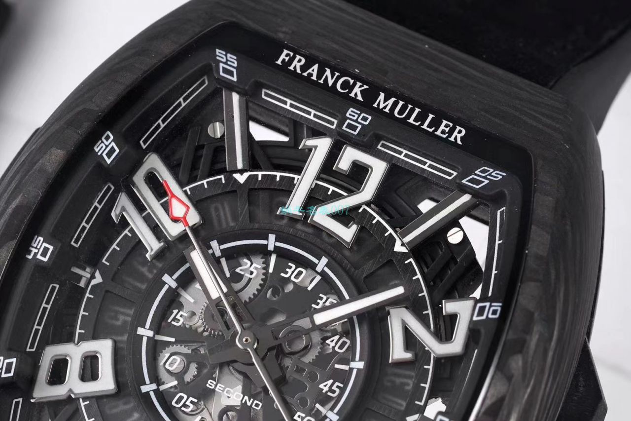TW Factory 推出复刻高仿Franck Muller carbon fiber WPHH 2020 Vanguard™ Racing镂空系列 wrist watch  / FL070