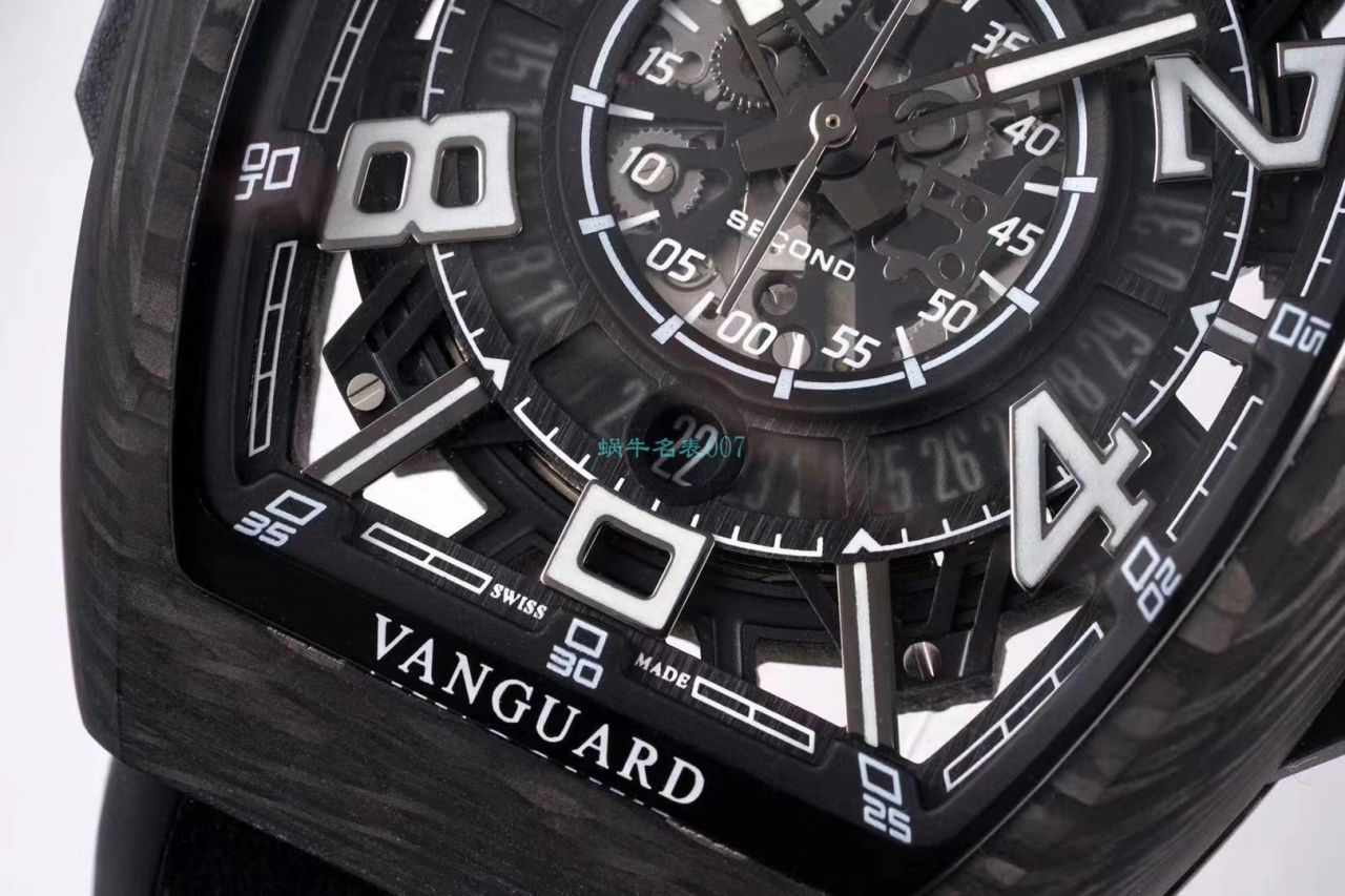 TW Factory 推出复刻高仿Franck Muller carbon fiber WPHH 2020 Vanguard™ Racing镂空系列 wrist watch  / FL070
