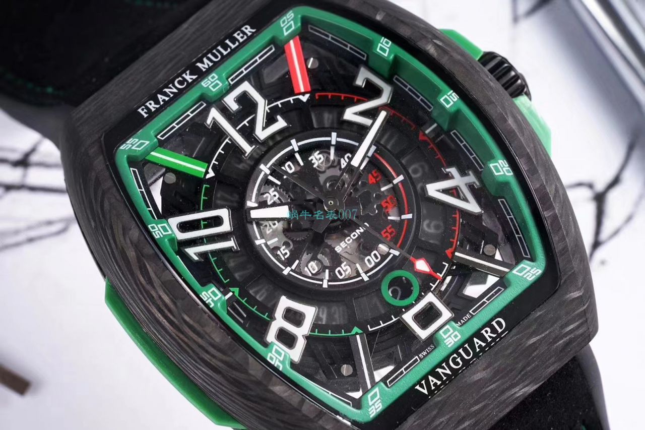 TW Factory 推出复刻高仿Franck Muller carbon fiber WPHH 2020 Vanguard™ Racing镂空系列 wrist watch  / FL070