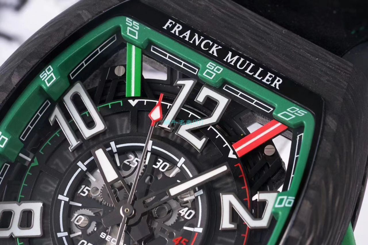 TW Factory 推出复刻高仿Franck Muller carbon fiber WPHH 2020 Vanguard™ Racing镂空系列 wrist watch  / FL070