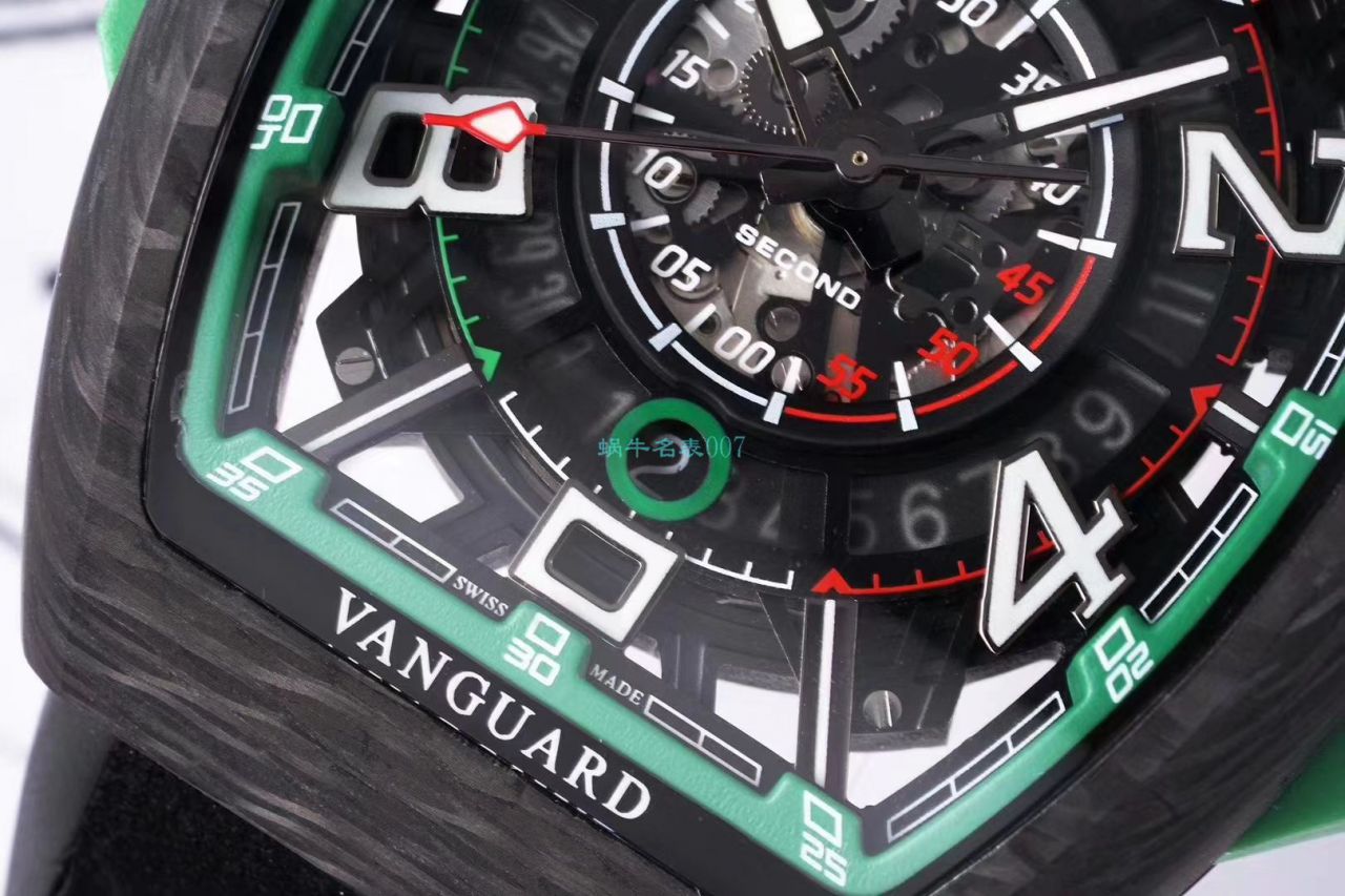 TW Factory 推出复刻高仿Franck Muller carbon fiber WPHH 2020 Vanguard™ Racing镂空系列 wrist watch  / FL070
