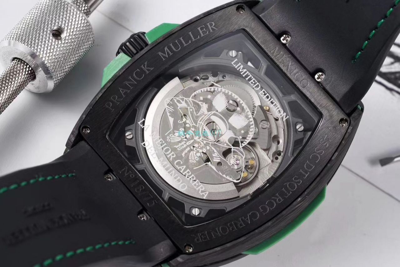 TW Factory 推出复刻高仿Franck Muller carbon fiber WPHH 2020 Vanguard™ Racing镂空系列 wrist watch  / FL070