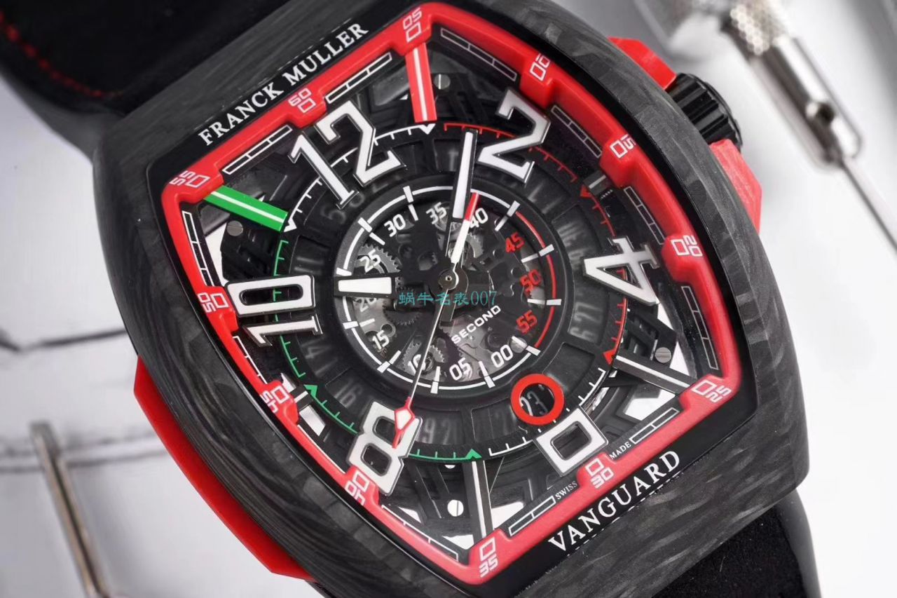 TW Factory 推出复刻高仿Franck Muller carbon fiber WPHH 2020 Vanguard™ Racing镂空系列 wrist watch  / FL070