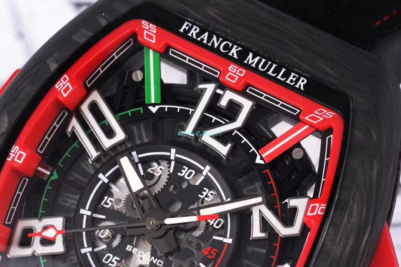 TW Factory 推出复刻高仿Franck Muller carbon fiber WPHH 2020 Vanguard™ Racing镂空系列 wrist watch  / FL070