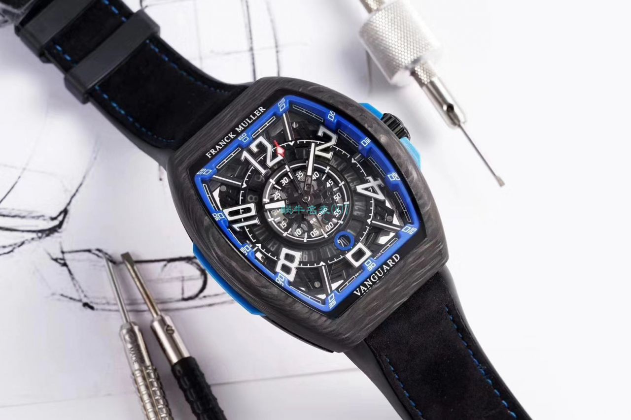 TW Factory 推出复刻高仿Franck Muller carbon fiber WPHH 2020 Vanguard™ Racing镂空系列 wrist watch  / FL070