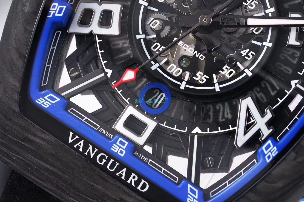 TW Factory 推出复刻高仿Franck Muller carbon fiber WPHH 2020 Vanguard™ Racing镂空系列 wrist watch  / FL070