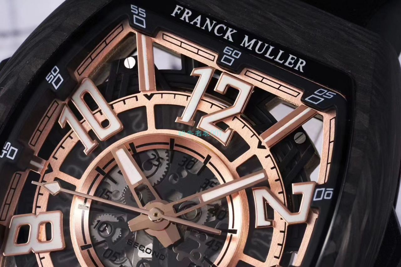 TW Factory 推出复刻高仿Franck Muller carbon fiber WPHH 2020 Vanguard™ Racing镂空系列 wrist watch  / FL070