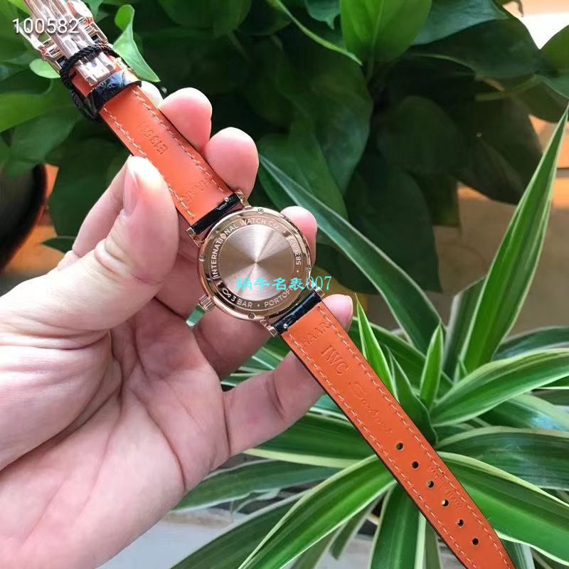 渠道原单 IWC 柏涛菲诺真钻瑞士 Movement 女表IW357406 wrist watch  / WG530