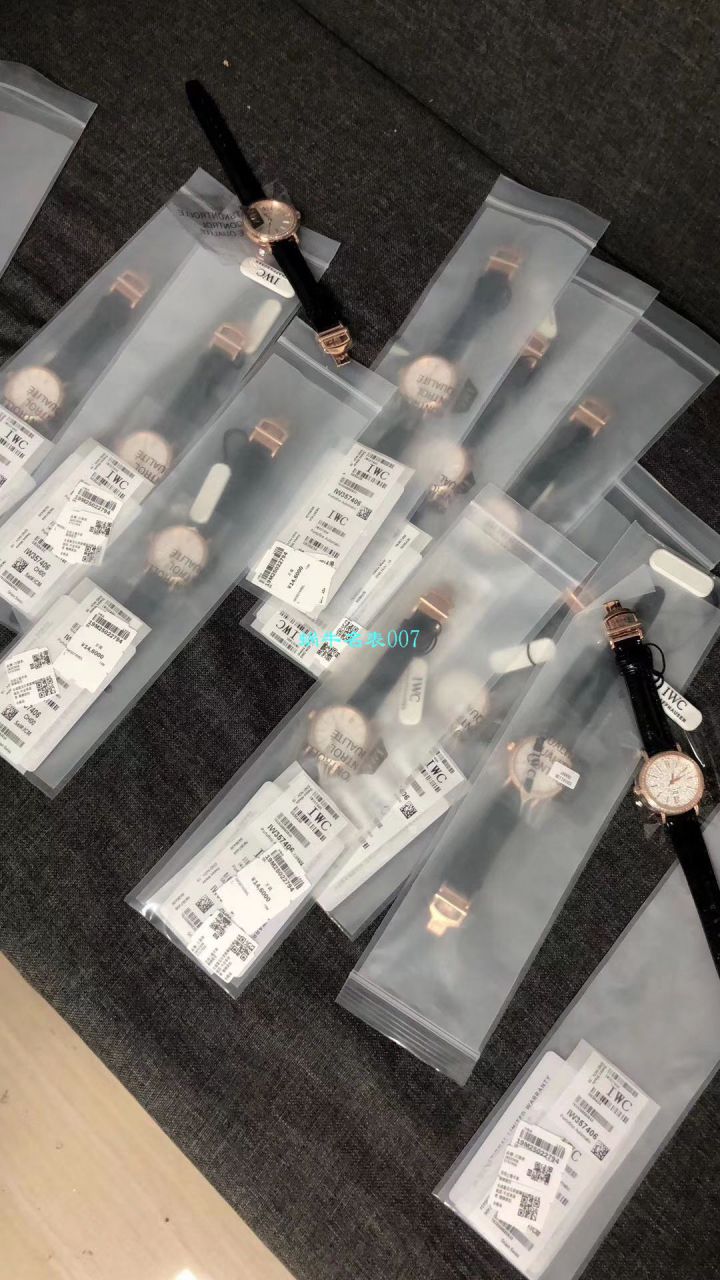 渠道原单 IWC 柏涛菲诺真钻瑞士 Movement 女表IW357406 wrist watch  / WG530