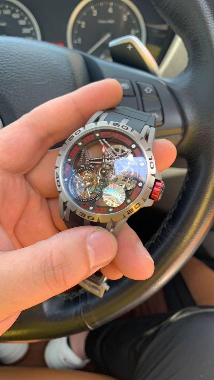  Video analysis BBR Factory 官网 top 复刻 Tourbillon Roger DubuisRoger Dubuis王者高仿RDDBEX0479红色 watchband   wrist watch  / LJ067