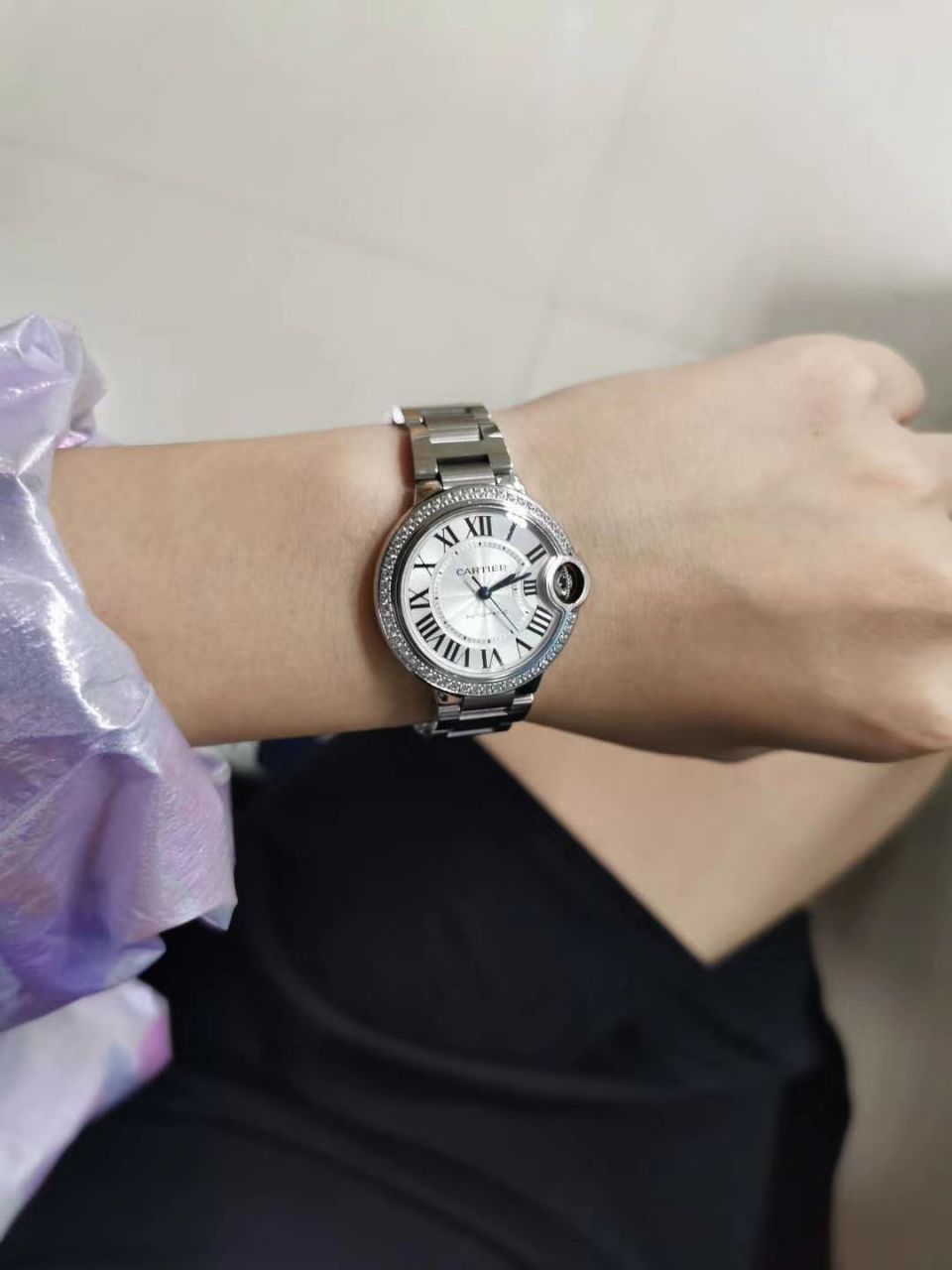 V6 Factory  top 复刻高仿 Cartier  蓝气球33毫米系列W4BB0016女装 wrist watch  / K270