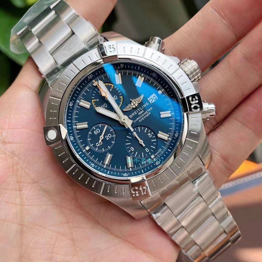 原单ETA7750 Breitling 复仇者计时 wrist watch 45系列A13317101B1A1 wrist watch  / BL172