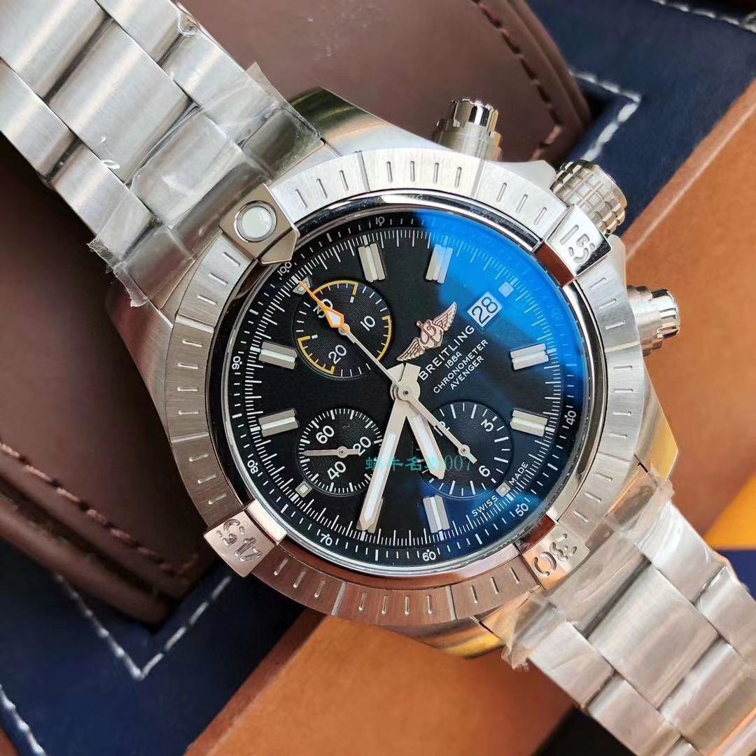 原单ETA7750 Breitling 复仇者计时 wrist watch 45系列A13317101B1A1 wrist watch  / BL172