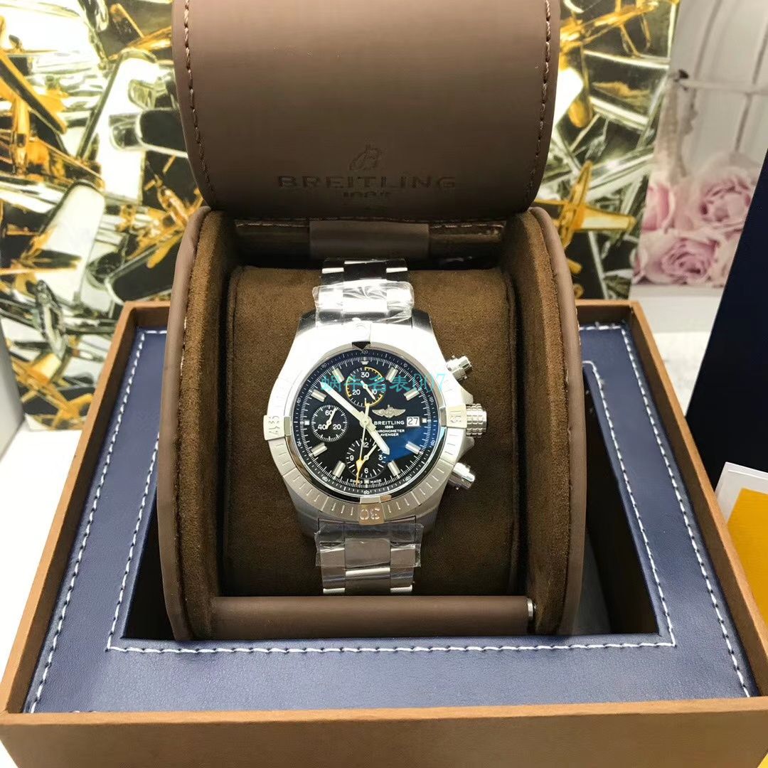 原单ETA7750 Breitling 复仇者计时 wrist watch 45系列A13317101B1A1 wrist watch  / BL172